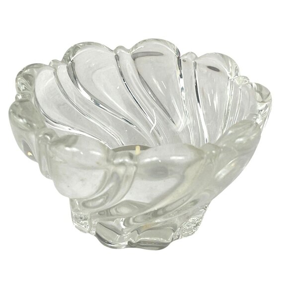 Mikasa Peppermint Clear Glass Candleholder Germany 9721019 - Picture 2 of 8